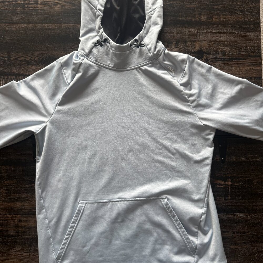 UNRL Mens performance Hoodie - Sky Blue - Size Medium - Excellent Condition - Picture 2 of 6